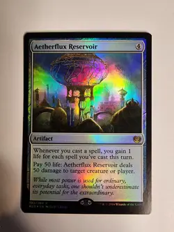 Mtg Aetherflux Resevoir Foil NM From KALADESH! - Image 1