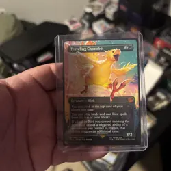 Traveling Chocobo M 0406 Borderless MTG Final Fantasy Regular NM - Image 1