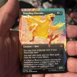 Traveling Chocobo M 0406 Borderless MTG Final Fantasy Regular NM - Image 4