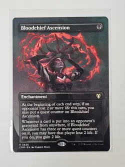 Mtg - Bloodchief Ascension (Borderless) - Commander Masters - Rare - #636 - NM - Image 1