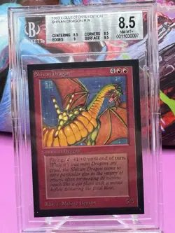 1993 MTG CE Collector’s Shivan Dragon BGS 8.5 - Image 1