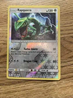 Pokemon TCG Rayquaza Guardians Rising 106/145 Regular Rare Card Reverse Holo - Image 1