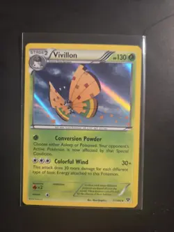 Vivillon (High Plains [Orange]) 17/146 Holo Rare Holo XY Base Set LP Pokemon - Image 1