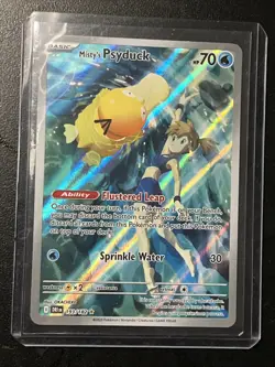 Pokemon Misty's Psyduck 193/182 Destined Rivals Illustration Rare Holo - Image 1