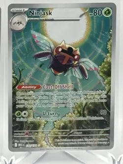 Pokemon Ninjask IR 137/132 + Nuzleaf Bayleef Lot Stellar Crown NM - Image 2