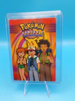 Pokemon Topps Series 2 Checklist TV Animation Edition Blue Logo - Image 1