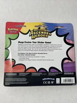 Pokemon Ascended Heroes Tech Sticker Collection Charmander New Sealed Rare 🔥🔥 - Image 2