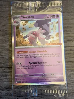 Pokemon: Tinkaton Holo #105/193 Paldea Evolved Gamestop Promo SEALED TCG - Image 1