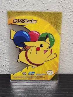 PC1 #25 POKEMON Flying PIKACHU TOPPS Blue Label Series 1 (TOPPS, 1998) - Image 1