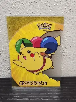 PC1 #25 POKEMON Flying PIKACHU TOPPS Blue Label Series 1 (TOPPS, 1998) - Image 2