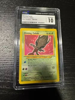 Shining Celebi Pokemon Neo Destiny 106/105 Holo CGC 10 Unlimited - Image 1