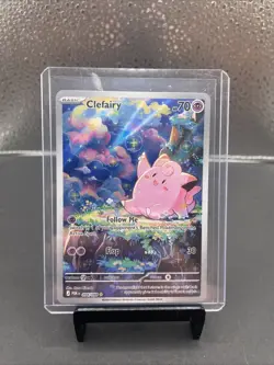 Pokemon Lillie's Clefairy ex 184/159 SV09 Journey Together Full Art Holo Rare EX - Image 1