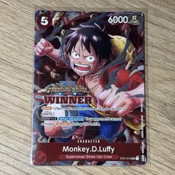 One Piece TCG | Monkey.D.Luffy | Winner Pack Vol. 5 | ST01-012 - Image 1