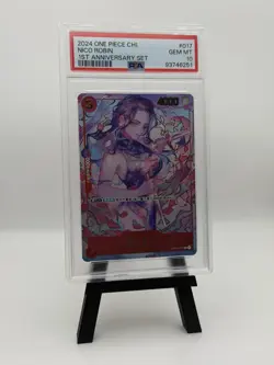 2024 ONE PIECE SIMPLIFIED CHINESE 1ST ANNIVERSARY SET #017 NICO ROBIN PSA 10 - Image 1