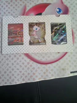 Pokemon 151 UPC Promo Set, Box Fresh: Metal Mew 205, Sealed Mew 053 & Mewtwo 052 - Image 1