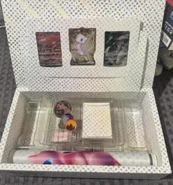 Pokemon 151 UPC Promo Set, NO PACKS : Metal Mew 205, Sealed Mew 053 & Mewtwo 052 - Image 1