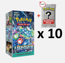 10 x Stellar Miracle Pokemon Card Scarlet & Violet Booster Box SV7 Sealed Korean - Image 2
