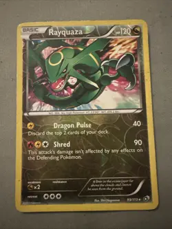 Pokemon TCG Rayquaza Legendary Treasures Reverse Holo Rare Card 93/113 LP - Image 1