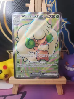 Pokemon TCG Whimsicott EX Full Art White Flare Card 157/086 NM Condition - Image 1