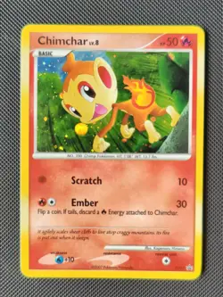 Chimchar - DP02 - Pokemon Diamond & Pearl Promo Holo Card LP - Image 1