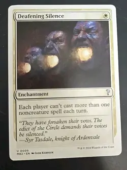 Deafening Silence (White Border) Mystery Booster 2 MTG Regular Near Mint - Image 1