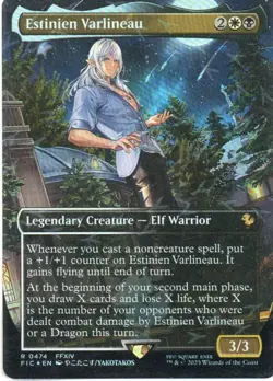 MTG: FFC: Chocobo Track Foil Borderless Estinien Varlineau: LP Condition - Image 1