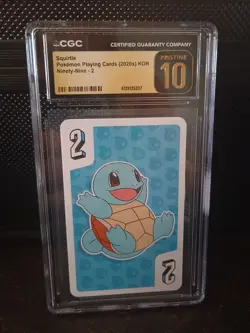Squirtle Pokemon Playing Cards (2020s) Korean Nintey-Nine-2 CGC PRISTINE 10 - Image 1