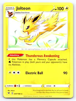 Jolteon 047/185 Rare Vivid Voltage Lightly Played - Image 1