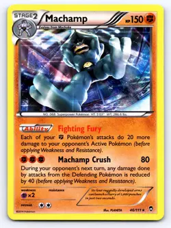 Machamp 46/111 Holo Rare Furious Fists Pokemon Lightly Played - Image 1