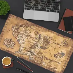 Playmat Lord Of The Ring Middle Earth Map MTG Pokemon Yu-Gi-Oh Lorcana TCG - Image 1