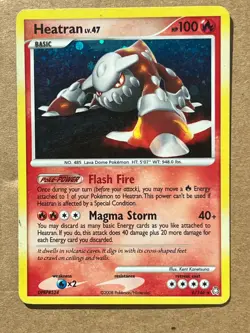 Heatran LV. 47 (6/146) Legends Awakened - w/swirlU - 08 - Holo Rare -Pokemon TCG - Image 1