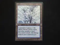 Glacial Chasm HP [Ice Age] #1 Mtg Magic Free Tracking! - Image 1