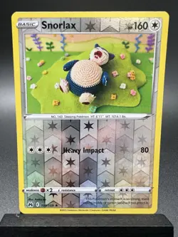 Pokemon Snorlax 109/159 Rare Reverse Holo Crown Zenith 2023 English Asako Ito - Image 1