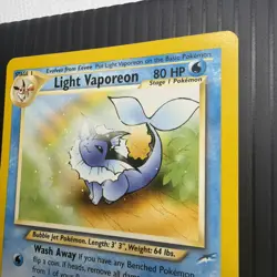 Pokemon Light Vaporeon Neo Destiny 52/105 Regular Unlimited MP - Image 4