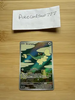 Pokemon Drampa 184/162 SV05 Temporal Forces Illustration Rare Holo Basic 120 HP - Image 1