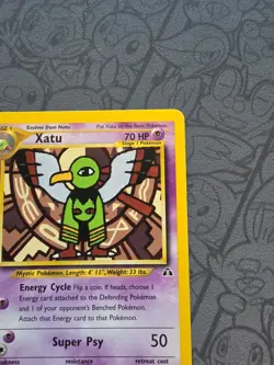 Pokemon: Xatu #52/75 Neo Discovery 2001 Non-holo Vintage - MP/Small Crease - J80 - Image 4