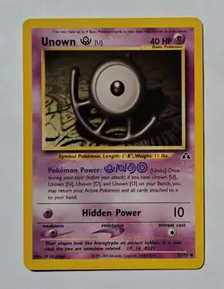 Pokemon - Unown U - Neo Discovery 51/75 - Uncommon - NM - Image 1