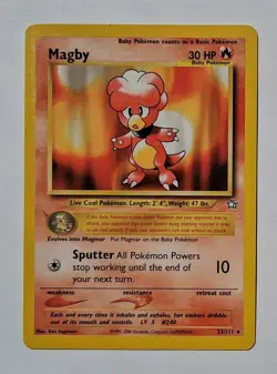 Pokemon - Magby - Neo Genesis 23/111 - Rare - small dent - Image 1