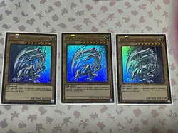 Yugioh:Blue-Eyes White Dragon CT13-EN008 Ultra Rare Limited Edition NM Playset - Image 1