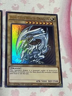 Yugioh:Blue-Eyes White Dragon CT13-EN008 Ultra Rare Limited Edition NM Playset - Image 5