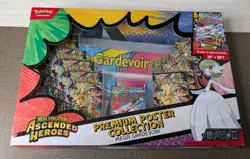 Pokemon TCG Ascended Heroes Premium Poster Collection Mega Gardevoir DAMAGED Box - Image 1