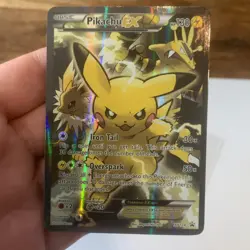 Pokemon Pikachu EX XY124 XY Full Art Promo Holo Card NM - Image 1