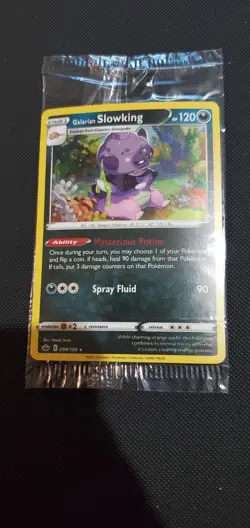 Galarian Slowking Amazing Swirl (Cosmos Holo) 098/198 SEALED PROMO Pokemon Card - Image 1