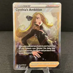Cynthia's Ambition 169/172 Brilliant Stars Full Art Ultra Rare Holo Pokemon Card - Image 1