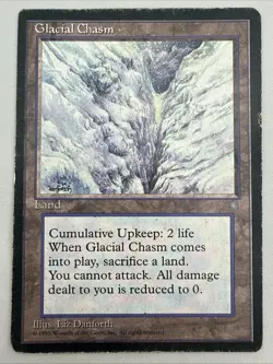 Glacial Chasm x1 MTG Ice Age 1x Magic Fair Heavy Play - Image 1