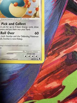 Pokemon Snorlax Rising Rivals Rare 33/111 100 HP Basic 2009 Regular - Image 5