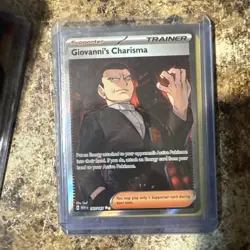 Pokemon Giovanni's Charisma 197/165 Ultra Rare Full Art Holo Scarlet & Violet 1… - Image 1