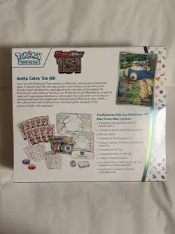 Pokemon TCG: S&V 151 Elite Trainer Box New Sealed *No Rips/Tears* - Image 3