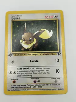 Eevee 55/82 NM Common 1st Edition Team Rocket 2000 Pokemon TCG - Image 1