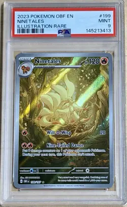 2023 Pokemon SV Obsidian Flames - OBF EN Ninetales #199/197 PSA 9 Mint - Image 1